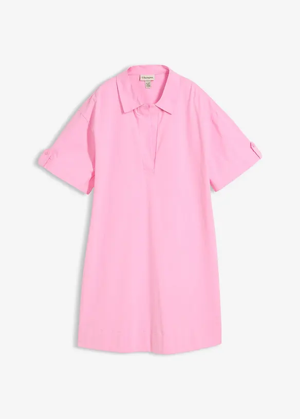 Skjortkl&auml;nning i elastiskt material av ekologisk bomull, bonprix