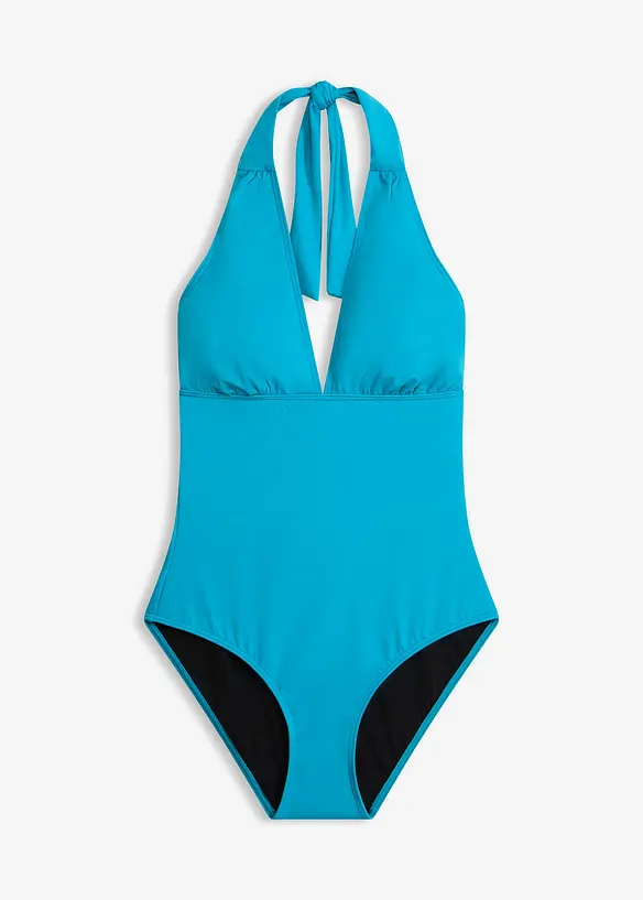 Baddr&auml;kt med halterneck och djup V-ringning, bonprix