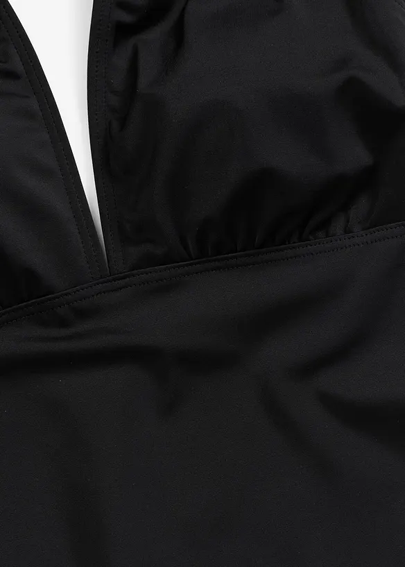 Baddr&auml;kt med halterneck och djup V-ringning, bonprix