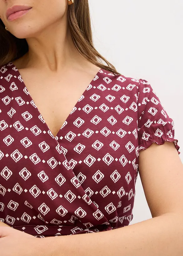 Jerseykl&auml;nning i viskosmix, bonprix