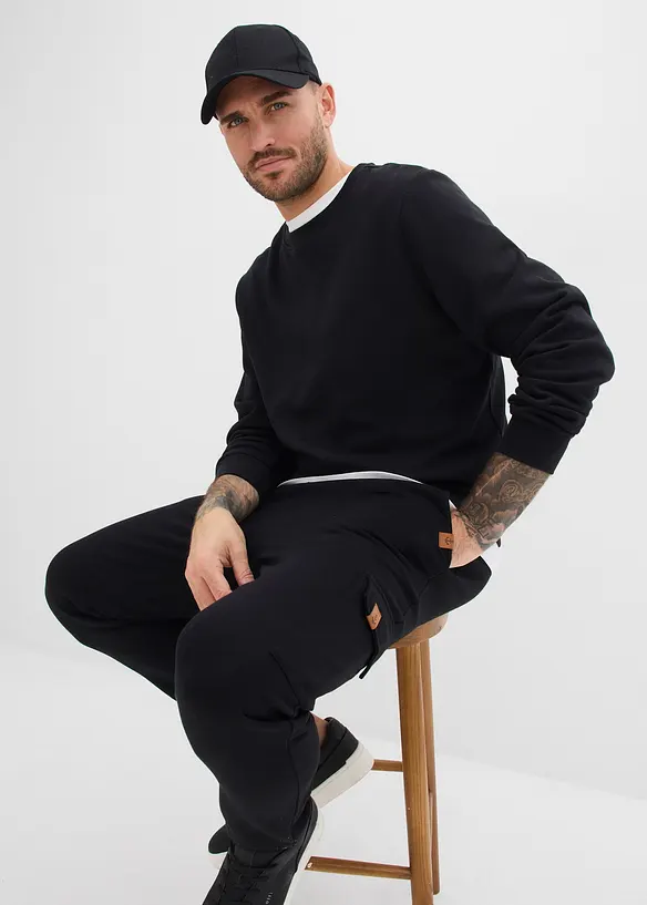 Joggingbyxa i cargomodell, av ekologisk bomull, bonprix