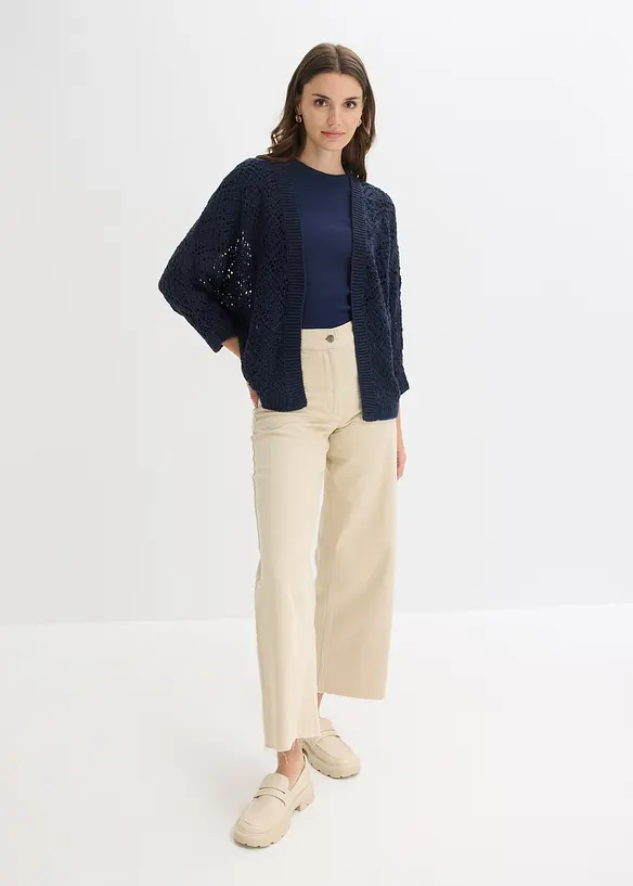 H&aring;lm&ouml;nstrad cardigan, bonprix