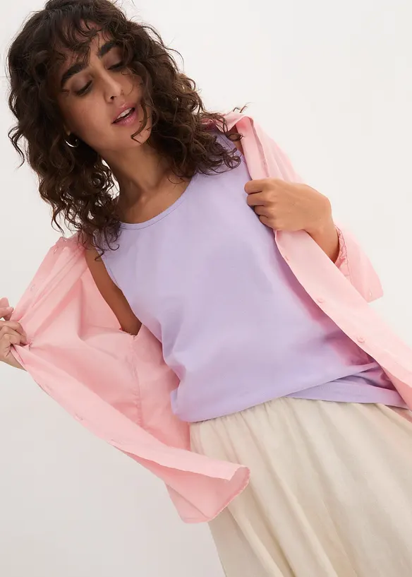 L&aring;ngt linne av bomull (5-pack), bonprix