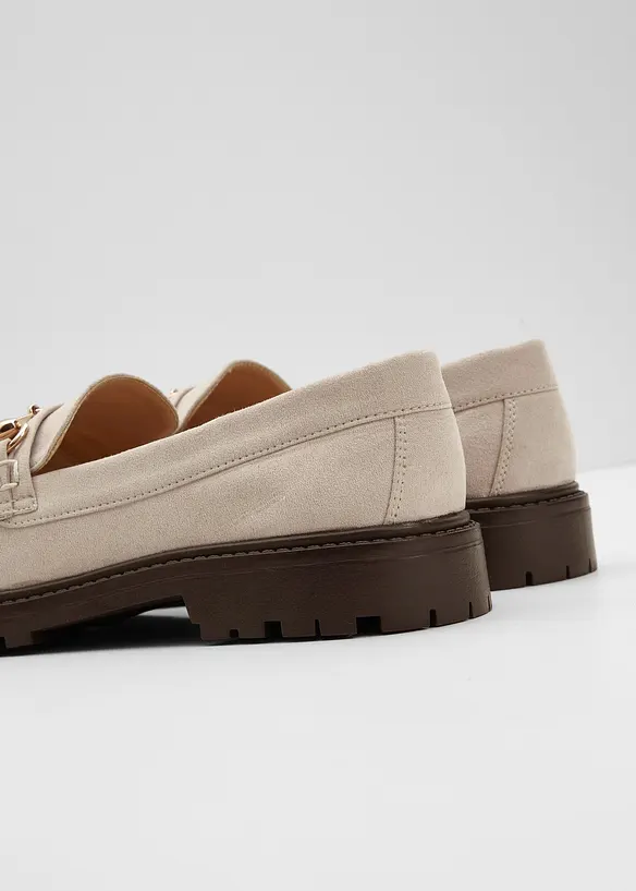 Loafers i chunky stil med sp&auml;nne, bonprix