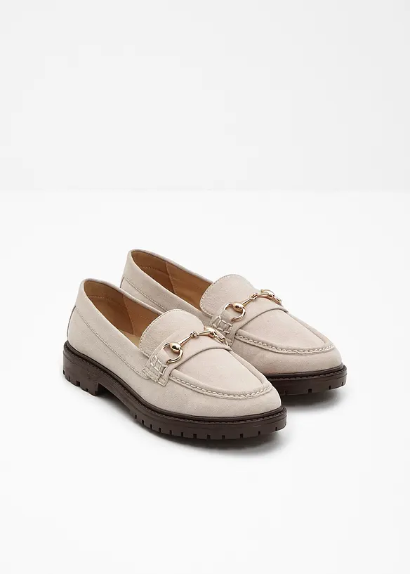 Loafers i chunky stil med sp&auml;nne, bonprix