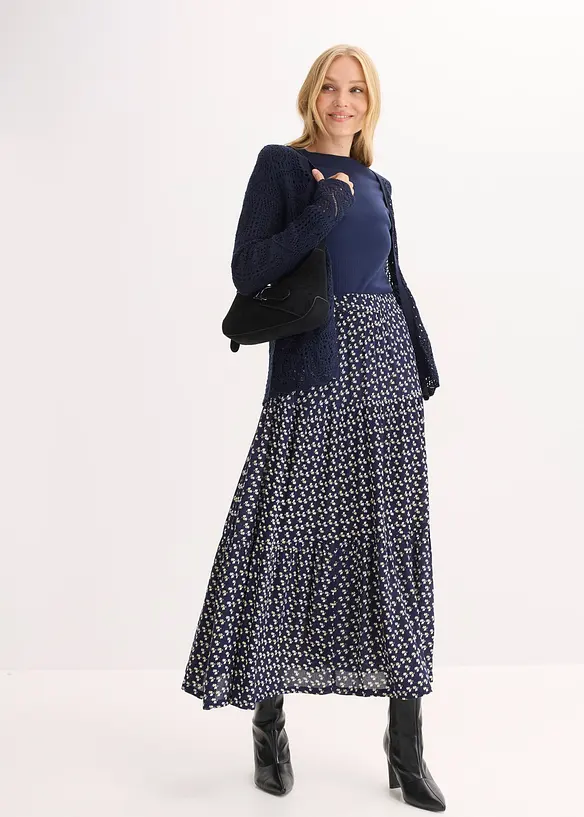 H&aring;lm&ouml;nstrad cardigan, bonprix