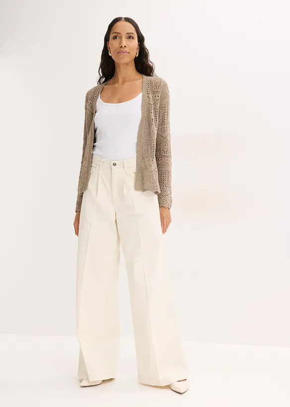 H&aring;lm&ouml;nstrad cardigan, bonprix