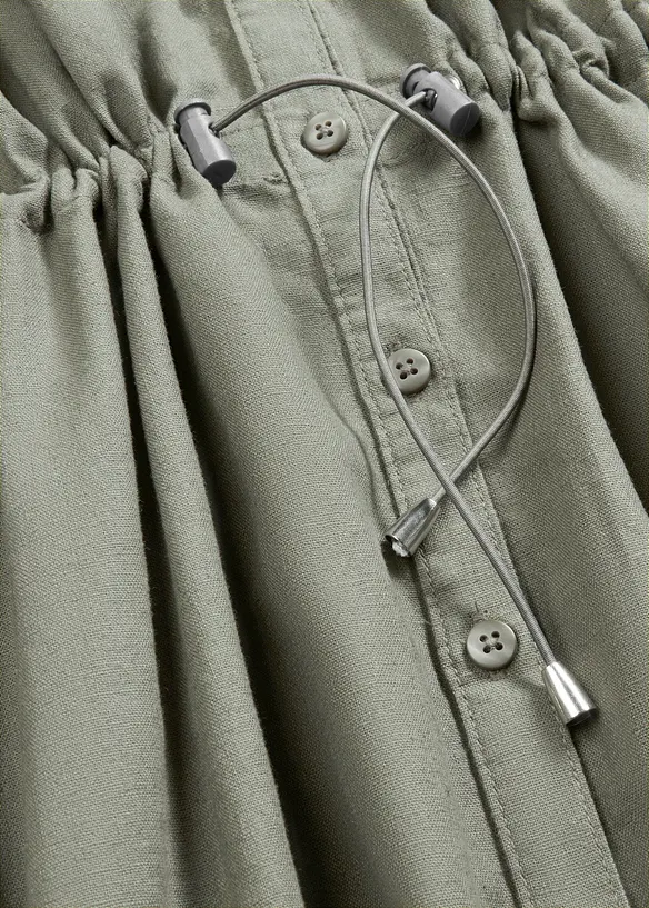 Skjortkl&auml;nning i lin och bomull, bonprix