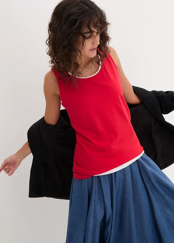 L&aring;ngt linne av bomull (5-pack), bonprix