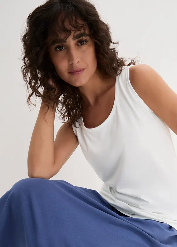 L&aring;ngt linne av bomull (5-pack), bonprix