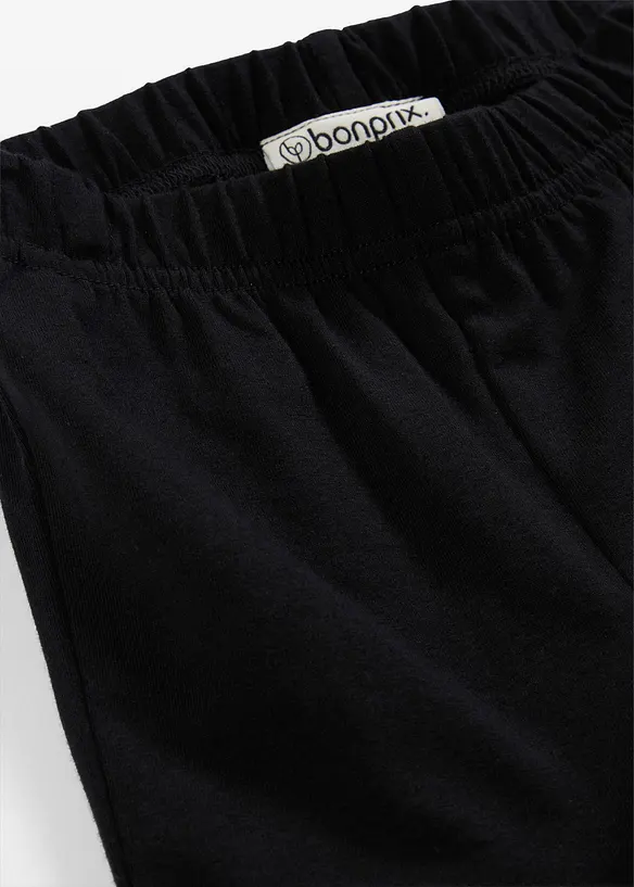 Leggings i ekologisk bomull med stretch (5-pack), bonprix