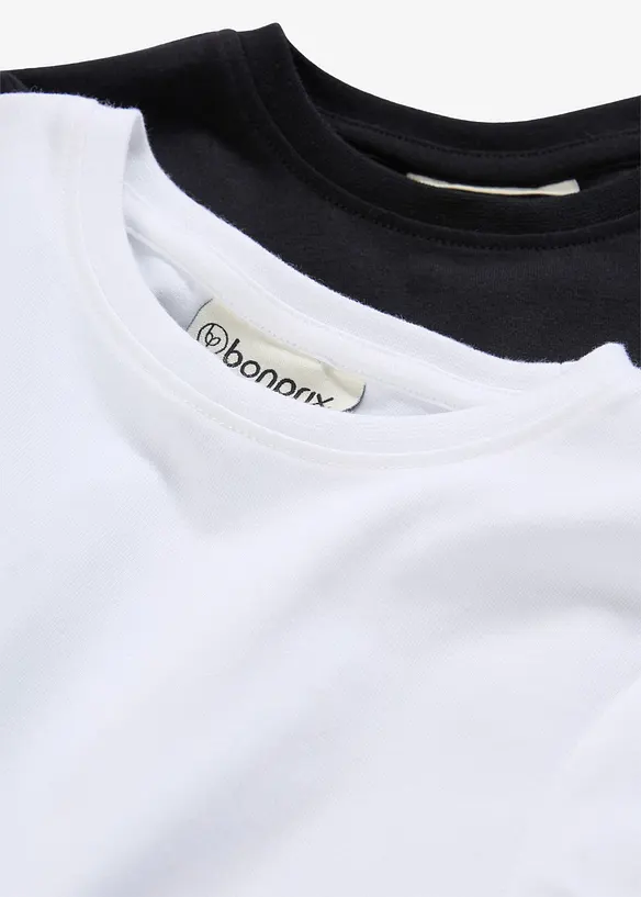 T-shirt i elastisk bomullsmix (5-pack), bonprix