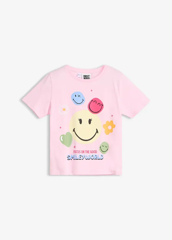 T-shirt i bomull med smileymotiv, SmileyWorld