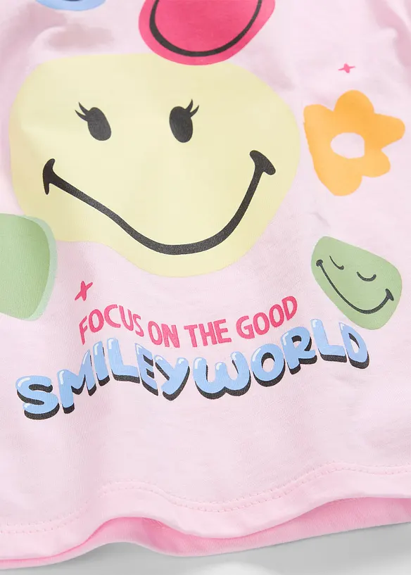 T-shirt i bomull med smileymotiv, SmileyWorld