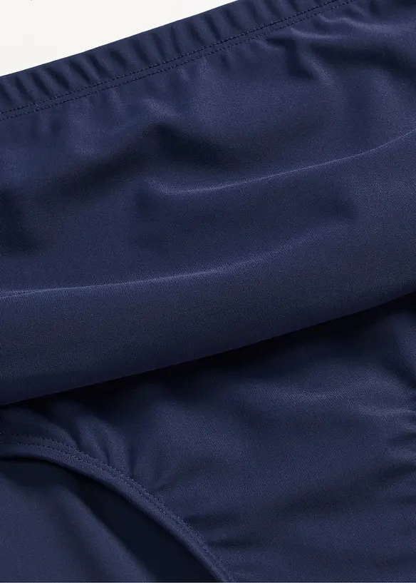 Bikinibyxa med h&ouml;g midja, rynk och l&auml;tt formande effekt, bonprix