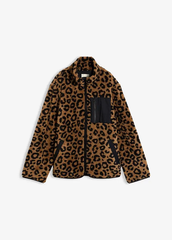 Mammajacka med babyficka i teddyfleece, bonprix