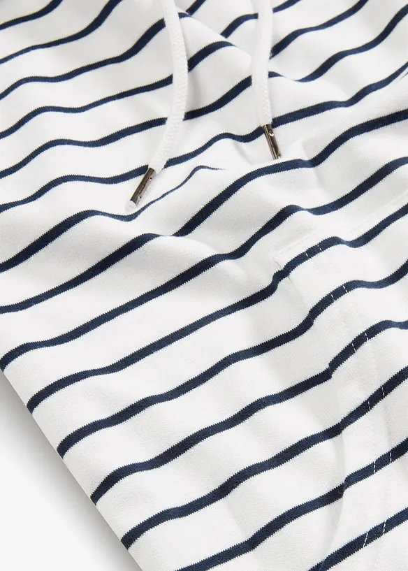 Sweatshirt med luva i bomullsmix, bonprix