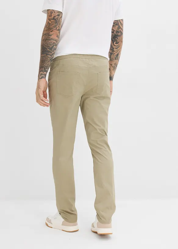 Dra p&aring;-byxa med stretch, Regular Fit  Straight (2-pack), bonprix