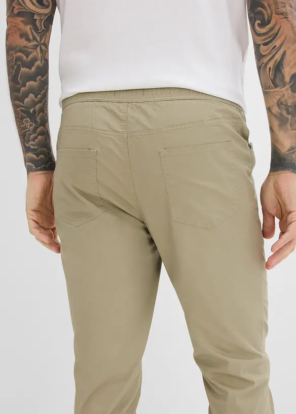 Dra p&aring;-byxa med stretch, Regular Fit  Straight (2-pack), bonprix