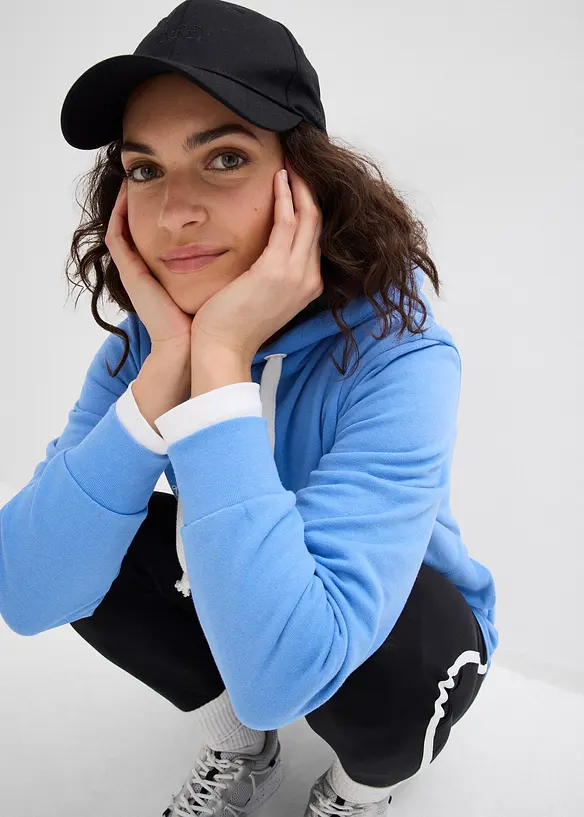 Tr&auml;ningsoverall med l&aring;ng oversizesweatshirt och leggings (2 delar), bonprix