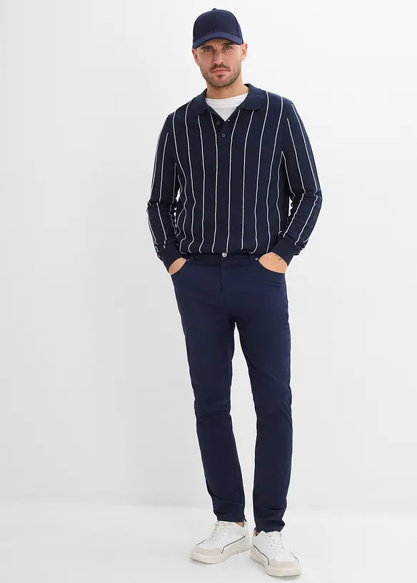 Stretchbyxa med bekv&auml;m midja, normal passform, avsmalnande ben, bonprix