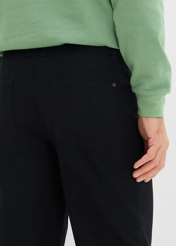 Stretchbyxa med klassisk passform, raka ben (2-pack), bonprix