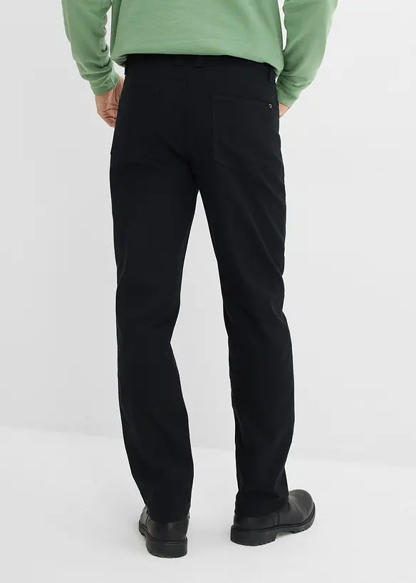 Stretchbyxa med klassisk passform, raka ben (2-pack), bonprix