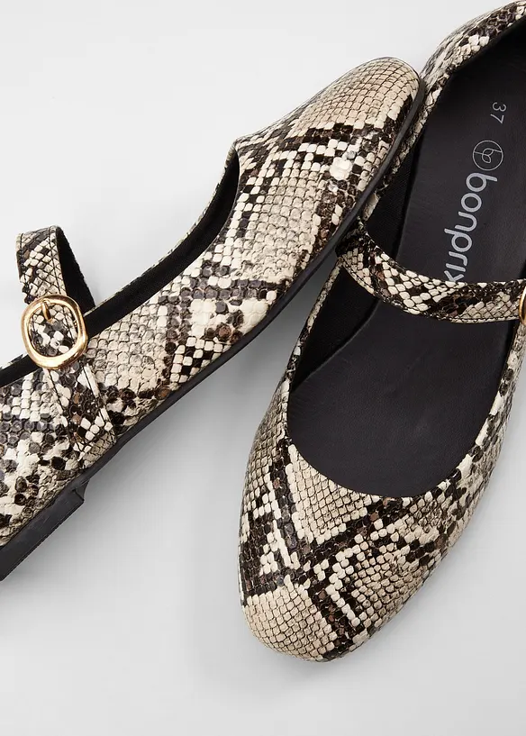 Ballerinasko med vilddjursm&ouml;nster, bonprix