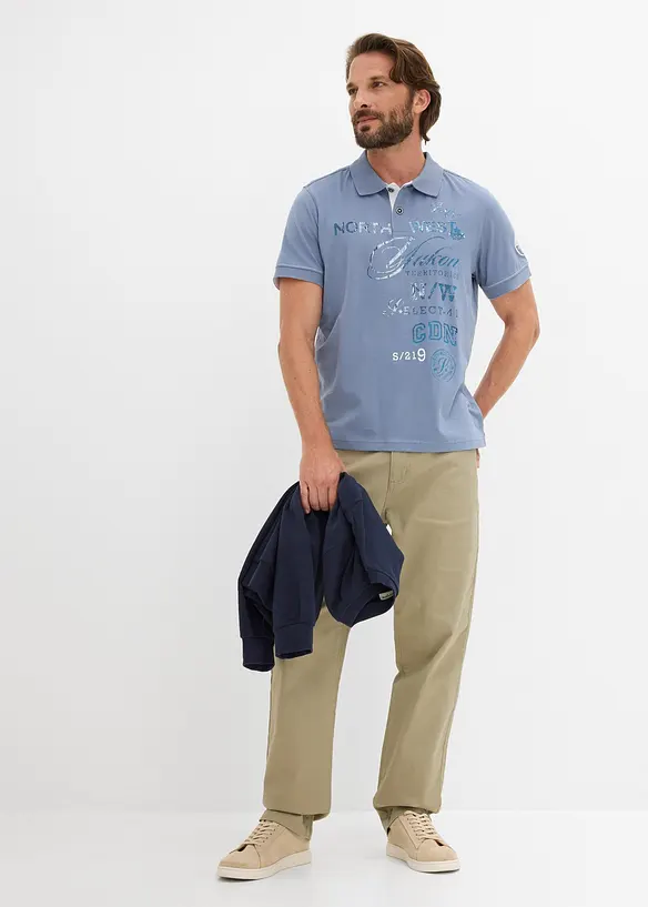 Kort&auml;rmad pik&eacute;tr&ouml;ja i jersey, bonprix