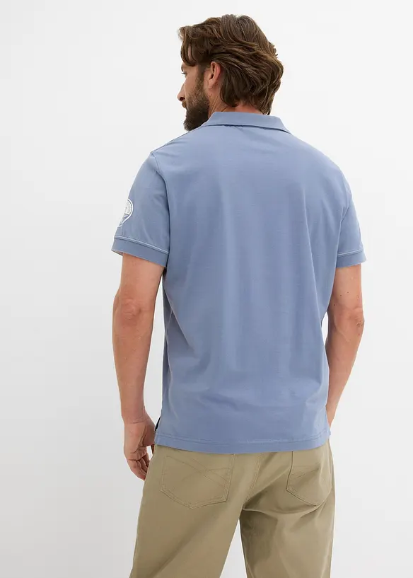 Kort&auml;rmad pik&eacute;tr&ouml;ja i jersey, bonprix