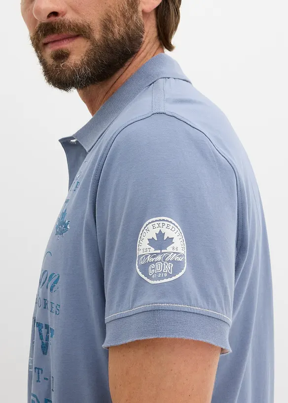 Kort&auml;rmad pik&eacute;tr&ouml;ja i jersey, bonprix