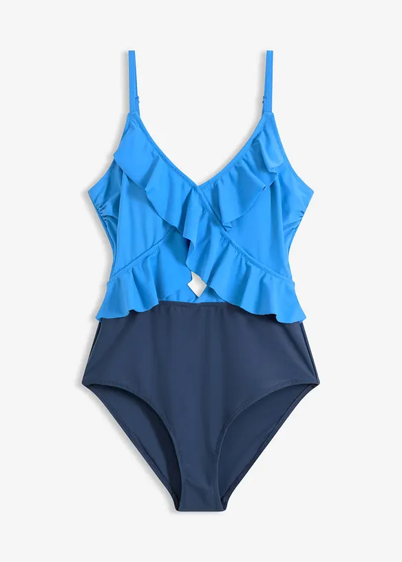 Baddr&auml;kt med cut-out och volanger, bonprix