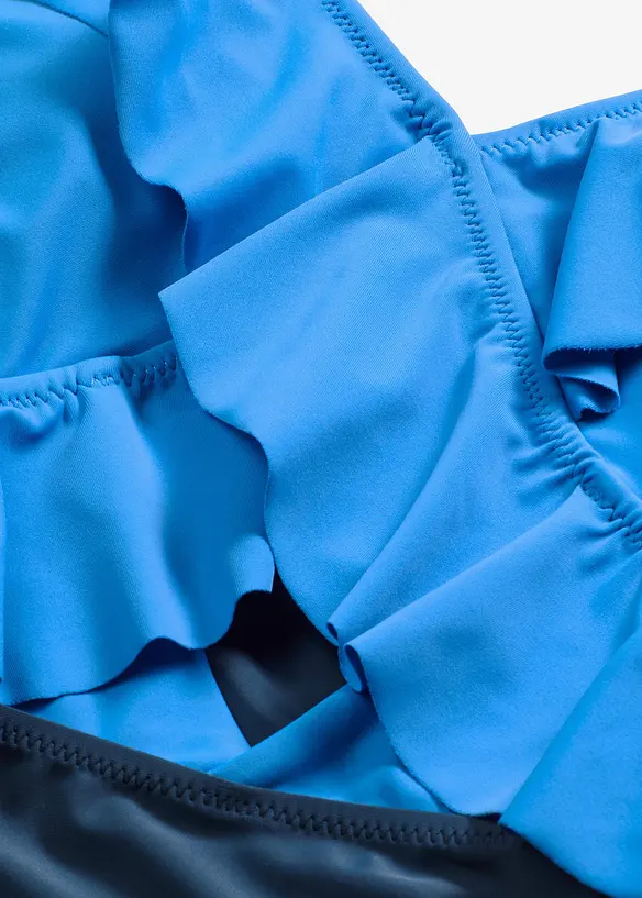 Baddr&auml;kt med cut-out och volanger, bonprix