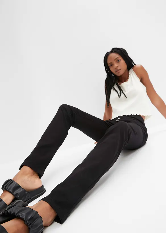 Stretchig twillbyxa, bonprix