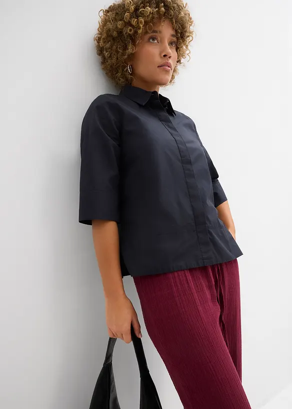 Muslinbyxa med smock i midjan, bonprix