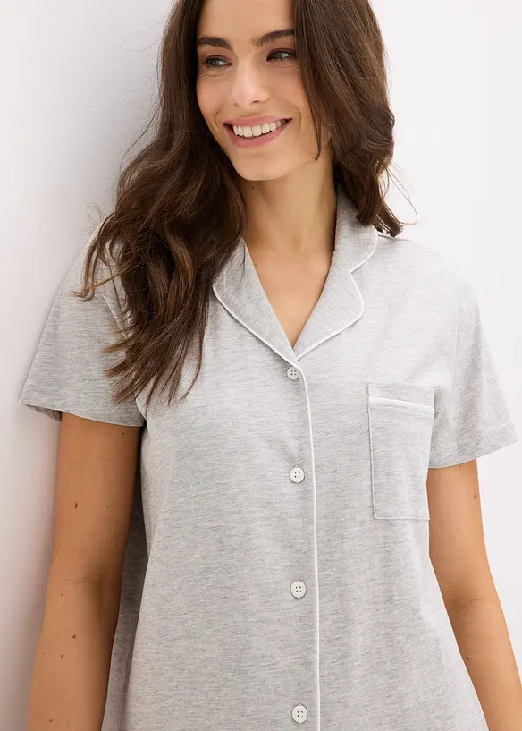 Kort nattlinne i ekologisk bomull, bonprix