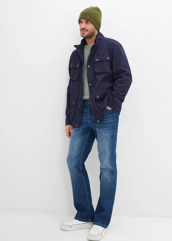 Jacka med p&aring;sydda fickor, bonprix