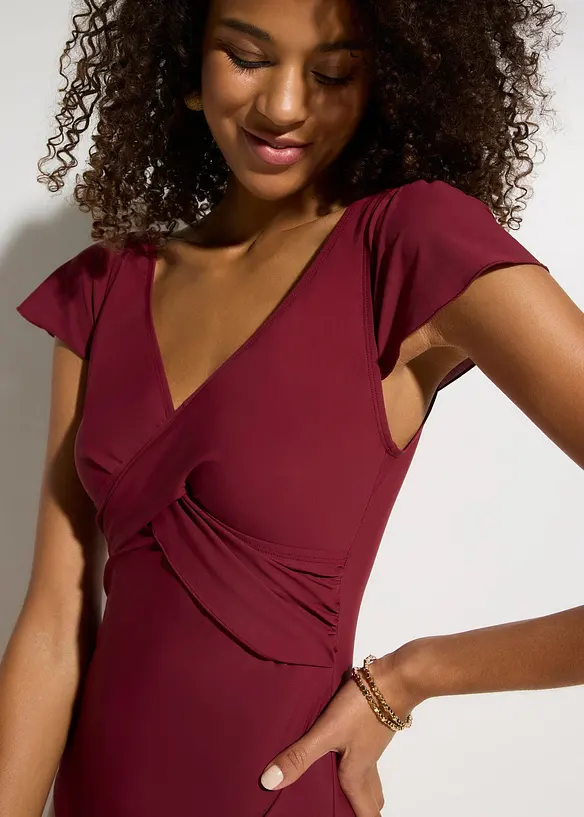 Baddr&auml;kt med l&auml;tt formande effekt och omlottstil, bonprix