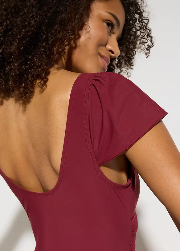 Baddr&auml;kt med l&auml;tt formande effekt och omlottstil, bonprix