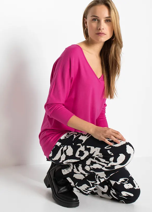 Oversizetopp av viskos med mjukt fall, bonprix