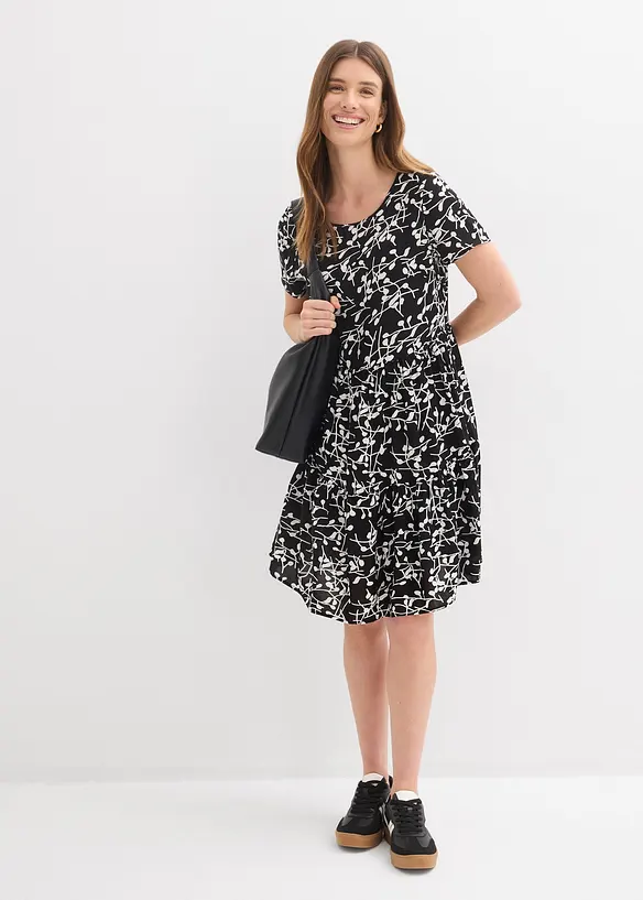 Minikl&auml;nning i f&ouml;ljsam viskos, bonprix