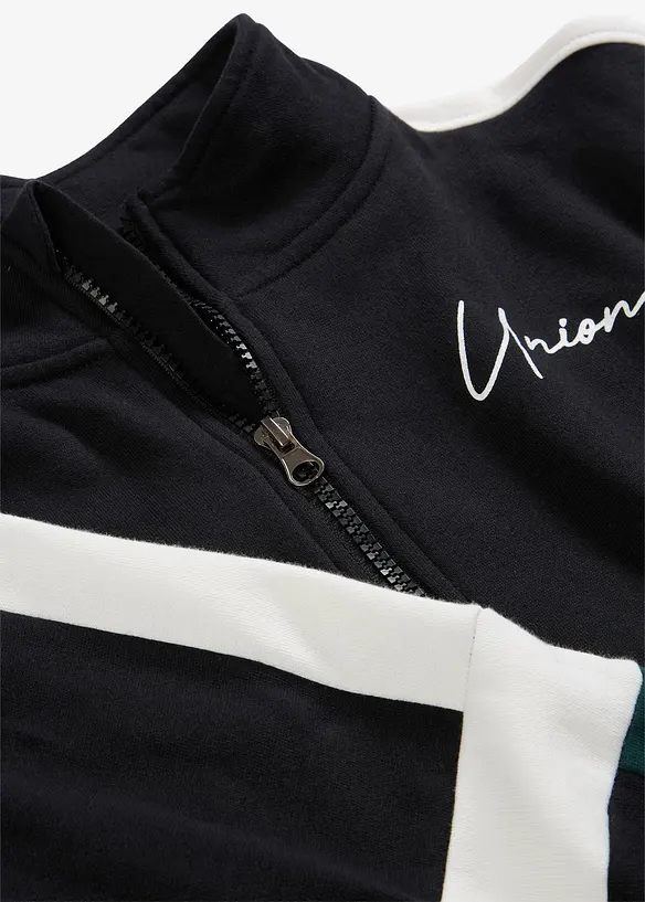 Sweatshirtjacka i ekologisk bomull, bonprix