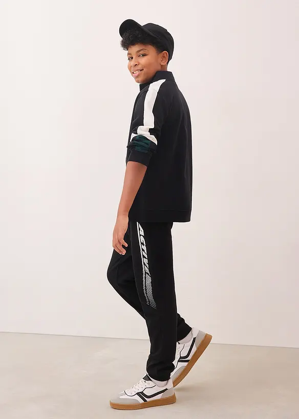 Sweatshirtjacka i ekologisk bomull, bonprix