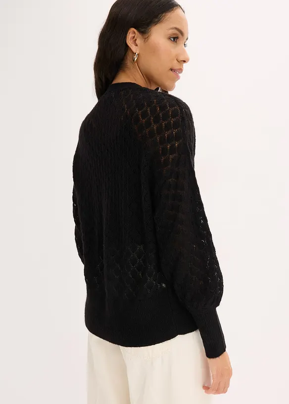H&aring;lm&ouml;nstrad cardigan, bonprix