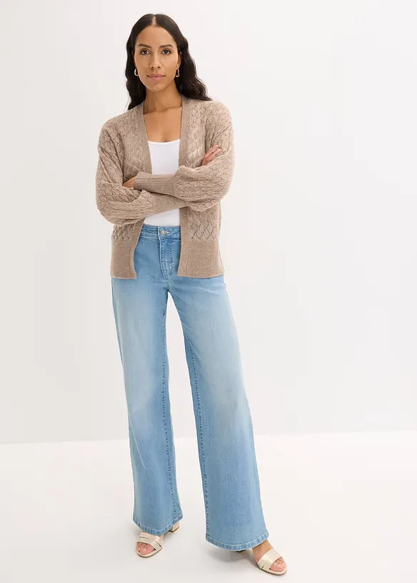 H&aring;lm&ouml;nstrad cardigan, bonprix