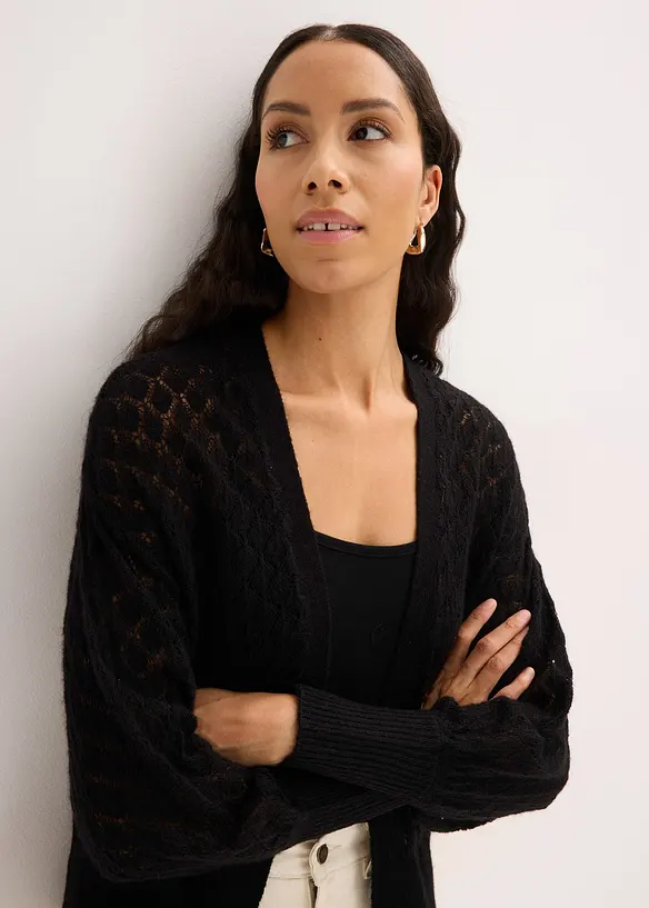 H&aring;lm&ouml;nstrad cardigan, bonprix