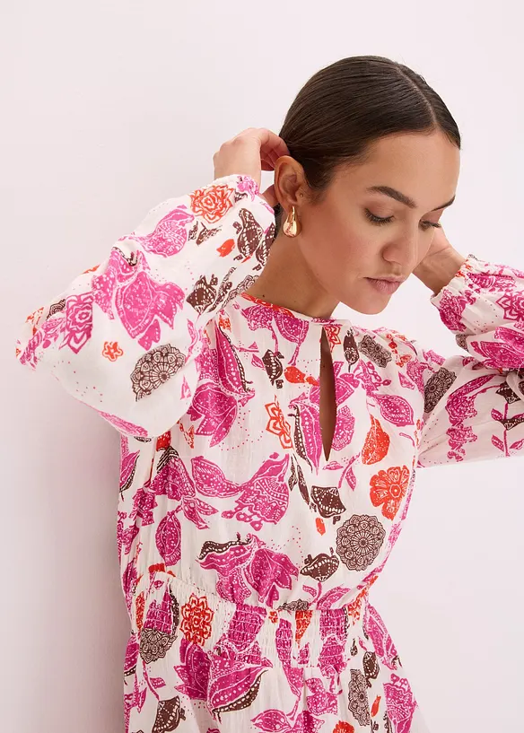 Minikl&auml;nning i muslin, bonprix