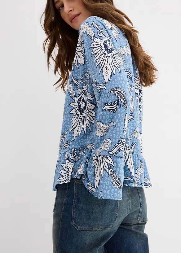 Blus av mjuk modalmix, bonprix