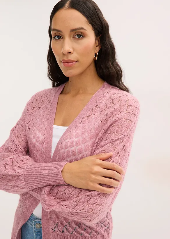 H&aring;lm&ouml;nstrad cardigan, bonprix