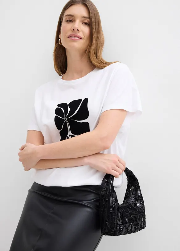 Bomullstopp med smock, bonprix